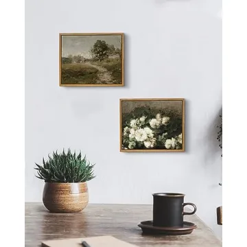VIYYIEA Vintage Framed Wall Art for Serene Spaces