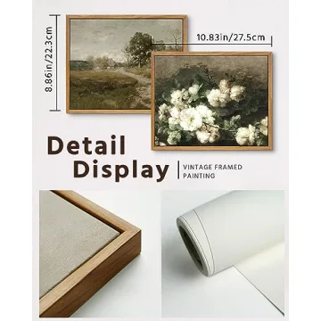 VIYYIEA Vintage Framed Wall Art for Serene Spaces