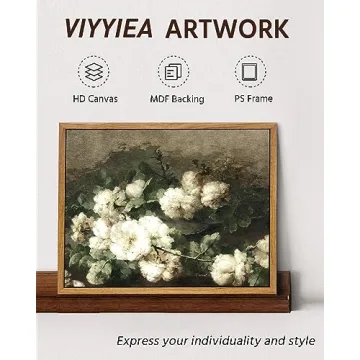 VIYYIEA Vintage Framed Wall Art for Serene Spaces