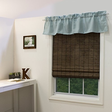 Elegant Bamboo Roman Shades - Cordless & Easy to Use