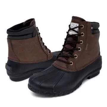 Nautica Men's Duck Boots - Waterproof & Insulated Winter Shoes