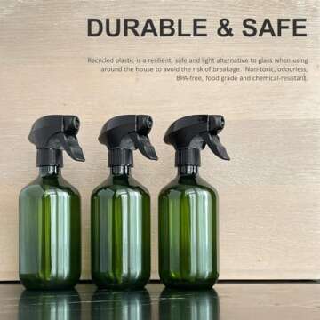 Eco-Friendly Recycled Plastic Spray Bottles Set 3 x 500ml