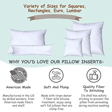 Pillowflex Synthetic Down Pillow Insert for Ultimate Comfort