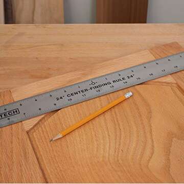 Peachtree Stainless Steel Center Finding Ruler 24"