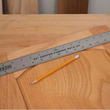Peachtree Stainless Steel Center Finding Ruler 24"