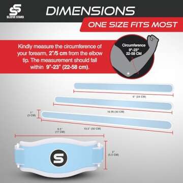 Comfortable Sleeve Stars Tennis Elbow Brace for Support