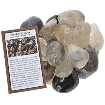 Hypnotic Gems Smokey Quartz Tumbled Stones - 1 lb - Grade 1 - Polished Gemstone Supplies