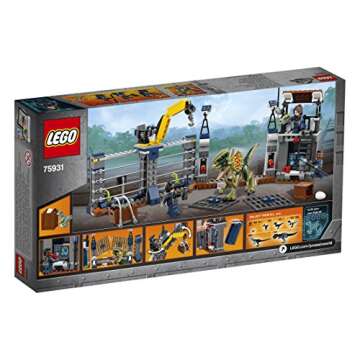 Lego 75931 Jurassic World Dilophosaurus Outpost Attack Playset, Dinosaur Figures, Build & Play Dinosaur Toys for Kids