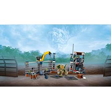 Lego 75931 Jurassic World Dilophosaurus Outpost Attack Playset, Dinosaur Figures, Build & Play Dinosaur Toys for Kids