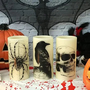 Eldnacele Halloween Flickering Candles for Spooky Vibes