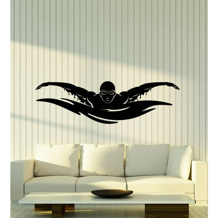Olympic Water Sports Vinyl Wall Decal for Pool Decor