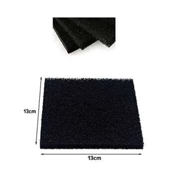 Solder Extractor Filter Activated Carbon Filter Replacement - FEITA Smoke Fume Absorber Filter for Hakko/Xytronic/Aoyue Smoke Absorber 5 1/8" x 5 1/8" x 3/8” - 5Pcs/Pack