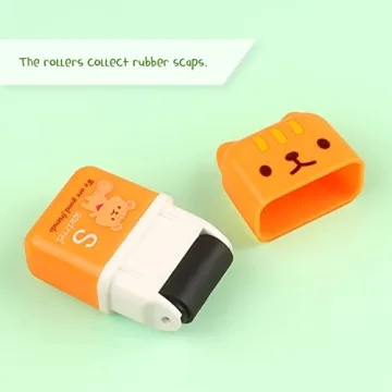 Tamaki Fun Erasers with Roller for Kids - 6 Pack