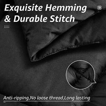 HYLEORY All Season Queen Comforter - Soft & Breathable