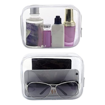 6 Pack Clear Travel Bags for Organization and Easy Packing