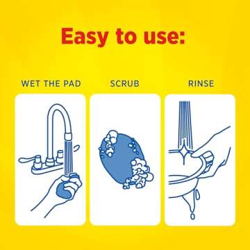 S.O.S Steel Wool Soap Pads, Lemon Fresh, 10 Count