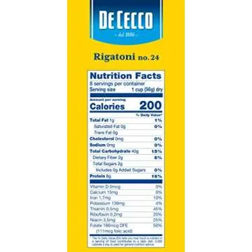 De Cecco Pasta, Rigatoni, 16 Ounce (Pack of 5)