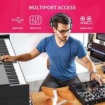 LAGRIMA LG-8813 Digital Piano with 88 Weighted Keys