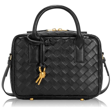 GASSDA Woven Bag for Women, Cute Tote Bag Crossbody Bag PU Leather Handmade Shoulder Handbags Woven ...