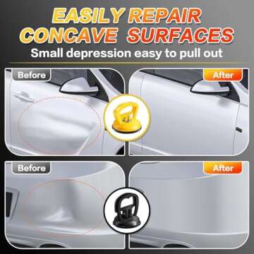 HORFUTY Car Dent Puller Kit - Powerful 3 Pack Suction Cups