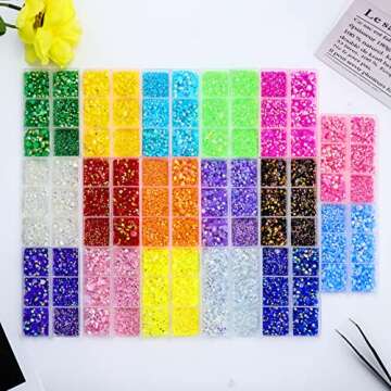 Briskbloom 3000PCS Resin Flatback Rhinestone, 2mm 3mm 4mm 5mm 6mm Citrine/Lemon Yellow AB Flatback Jelly Resin Rhinestones for Tumblers, Mugs, Bottles, Craft Decoration, Bling Glitter Gem Stone