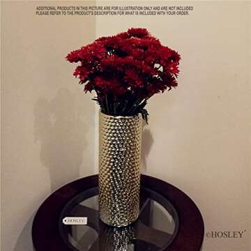 Hosley Gold Ceramic Vases - Elegant Home Decor Accessories