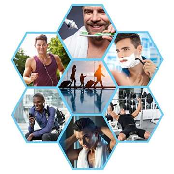 Convenience Kits International Men’s Premium 15-Piece Assembled Travel Kit Featuring: Gillette and Barbasol Shave Products