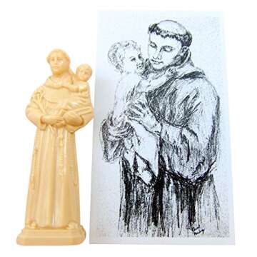 Westman Works St Anthony Home Finder Kit Saint Statue & Prayer for Buying a House