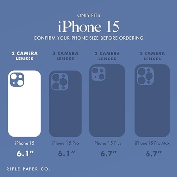 Rifle Paper Co. Garden Party Blue iPhone 15 Case with MagSafe