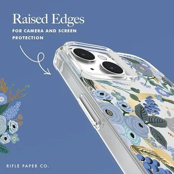 Rifle Paper Co. Garden Party Blue iPhone 15 Case with MagSafe