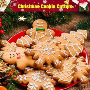 Hibery 15-Piece Christmas Cookie Cutters for Holiday Fun