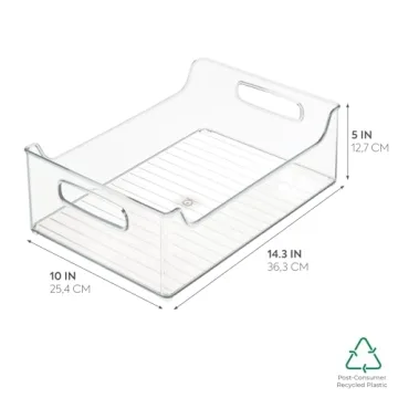 iDesign Kitchen Storage Bin with Easy Grip Handles