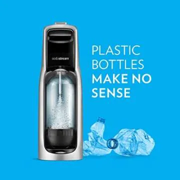 sodastream Fountain Jet Sparkling Water Maker, Kit w/60l Cylinder, Silver