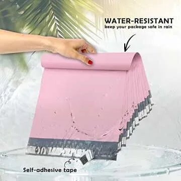 Durable Yens Poly Mailers 10x13 Self-Seal Pink Envelopes
