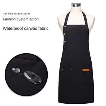 Orocensn Adjustable Canvas Kitchen Apron for Men and Women