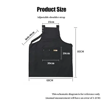 Orocensn Adjustable Canvas Kitchen Apron for Men and Women