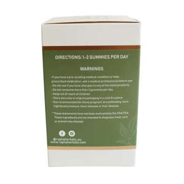 Rapha Herbals Sleep Gummies | Restorative Rest | Calming | THC Free | Vegan | Gluten Free | Organic | Ultra high Potency | 60 pcs | Comes with a complimentary Travel tin