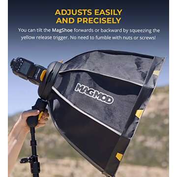 MagMod MagShoe Universal Cold Shoe Flash Mounts (2-Pack) - Compatible with Off Camera Flashes, LED Light Panels, Umbrella Modifiers, and GoPro Cameras