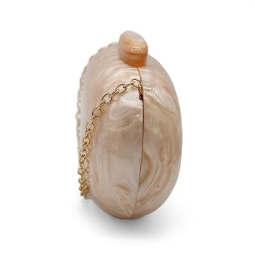 Stylish GSYPS Acrylic Evening Clutch with Chain