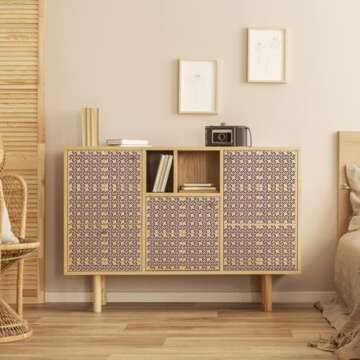 24Pcs Stencils for Painting, Reusable Geometric Painting Stencils Abstract Layering Stencil for Painting on Wooden Furniture Floor Decor DIY Supplies