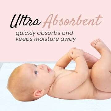 Ababy Disposable Changing Pads - Soft & Absorbent Diaper Changing Solution