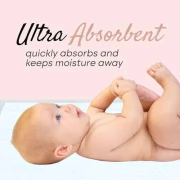 Ababy Disposable Changing Pads - Soft & Absorbent Diaper Changing Solution