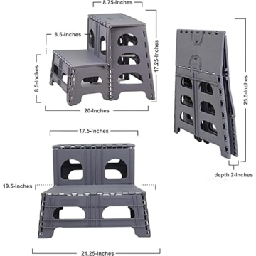 Bee Neat Folding Dog Stairs for Cars and Furniture