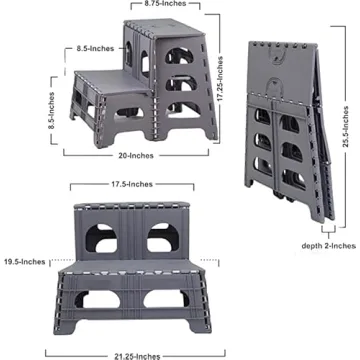 Bee Neat Folding Dog Stairs for Cars and Furniture