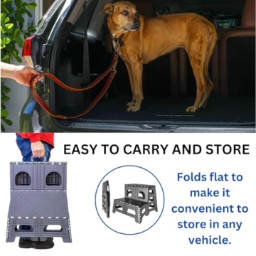 Bee Neat Folding Dog Stairs for Cars and Furniture