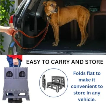 Bee Neat Folding Dog Stairs for Cars and Furniture