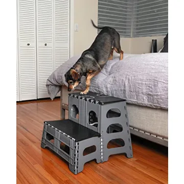 Bee Neat Folding Dog Stairs for Cars and Furniture