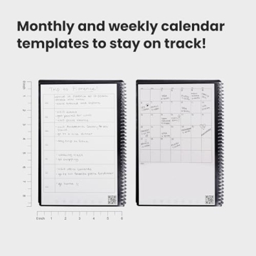 Rocketbook Fusion Reusable Productivity Planner for Students, 6x8.8