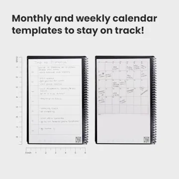 Rocketbook Fusion Reusable Productivity Planner for Students, 6x8.8