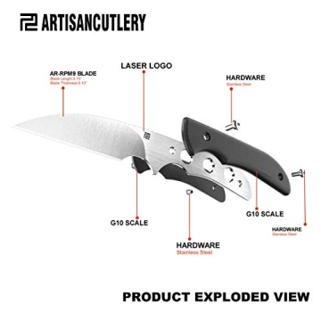 ARTISANCUTLERY Sea Snake Tactical Knife with AR-RPM9 Blade